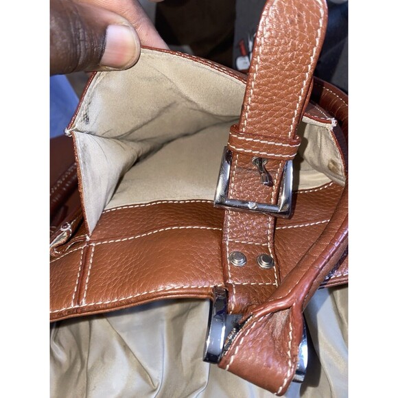 Tignanello Leather Shoulder Bag | Brown - Picture 4 of 7